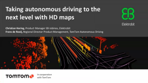 HDマップで高次元な自動運転を実現（英語）