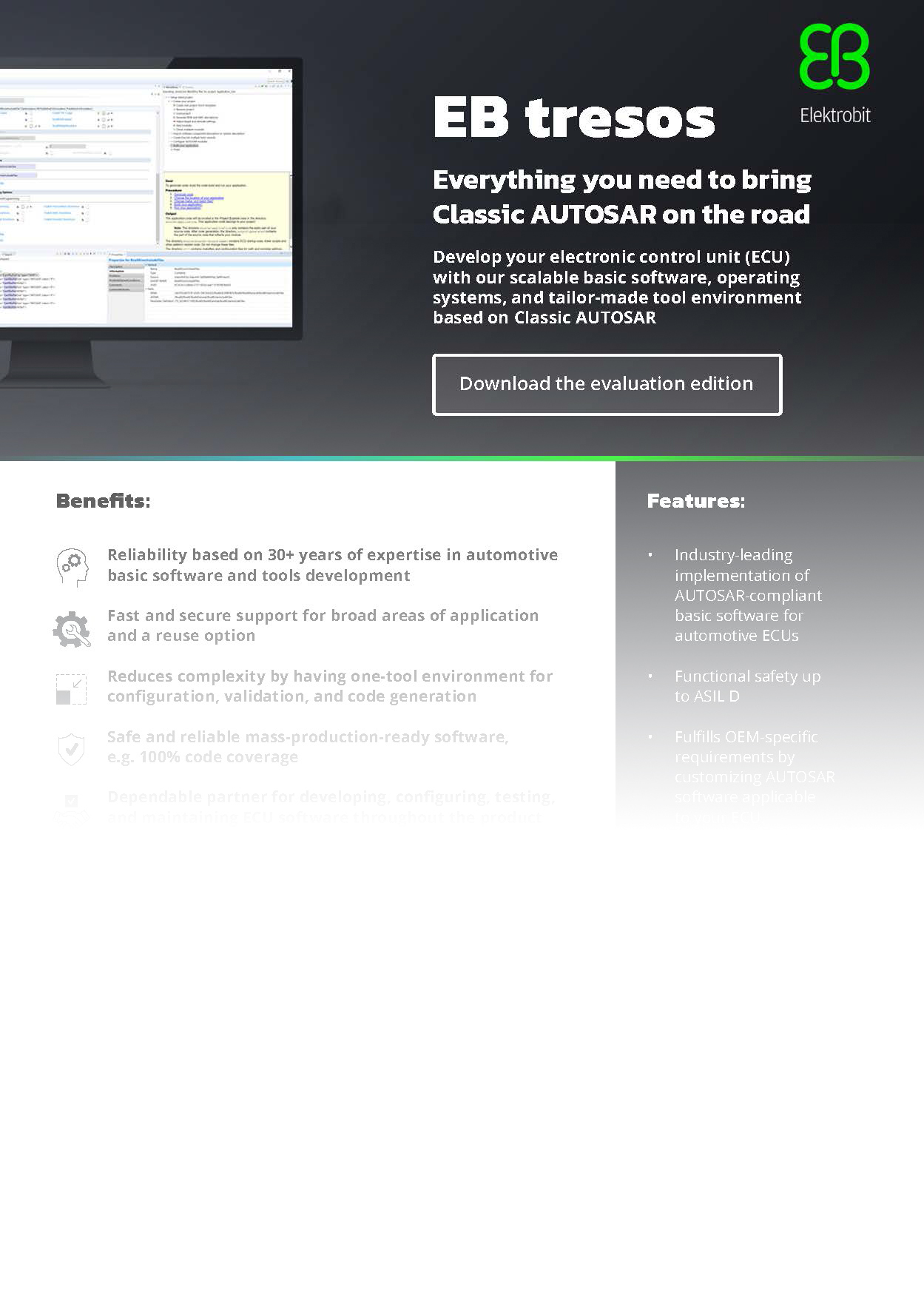 Customized Classic AUTOSAR solutions infosheet
