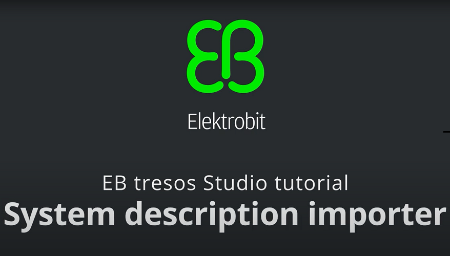 System Description Importer with EB tresos