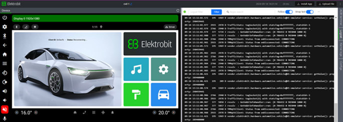 Modern, virtual development environments and tools emulate physical target systems and screens, provide a graphical user interface (GUI) for no-code customization, and simulate vehicle signals for accelerated development and testing.