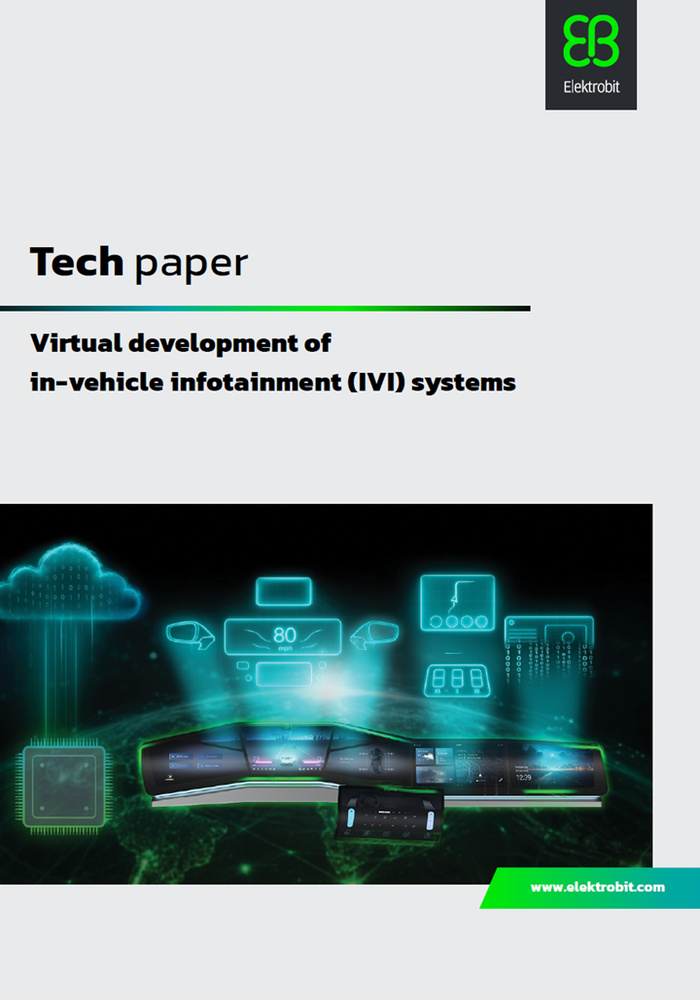 Virtual development of in-vehicle infotainment (IVI) systems in the SDV