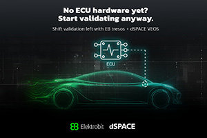 Shifting Validation Left in Software-Defined Vehicles - Virtual ECU Generation with EB tresos and dSPACE VEOS